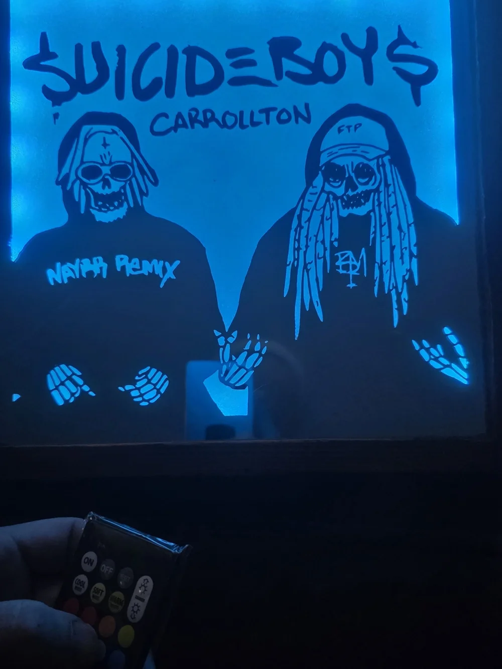 Suicideboys Neon Poster - Hot Pink & Black Artwork